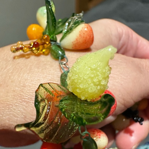 Venetian Glass Tutti Fruity Glass Necklace - Picture 9 of 16